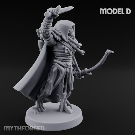 Hooded Bandit Crew Elf Bandits Miniature for Dungeons and Dragons, Pathfinder or other TTRPGs