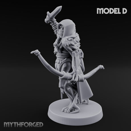 Hooded Bandit Crew Human Bandit D Miniature for Dungeons and Dragons, Pathfinder or other TTRPGs
