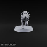 Running Wild Feral Beast and Elf Beastamer D Miniature for Dungeons and Dragons, Pathfinder or other TTRPGs