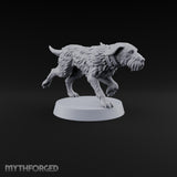 Running Wild Feral Beast and Elf Beastamer D Miniature for Dungeons and Dragons, Pathfinder or other TTRPGs