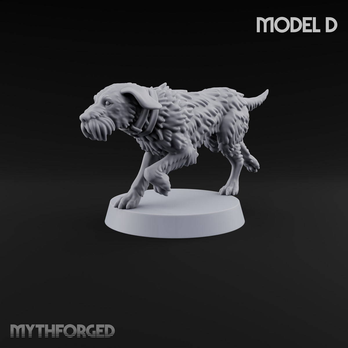 Running Wild Feral Beast and Elf Beastamer D Miniature for Dungeons and Dragons, Pathfinder or other TTRPGs