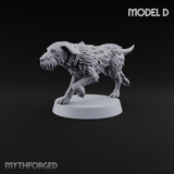 Running Wild Feral Beast and Elf Beastamer D Miniature for Dungeons and Dragons, Pathfinder or other TTRPGs