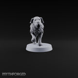 Running Wild Feral Beast and Elf Beastamer D Miniature for Dungeons and Dragons, Pathfinder or other TTRPGs