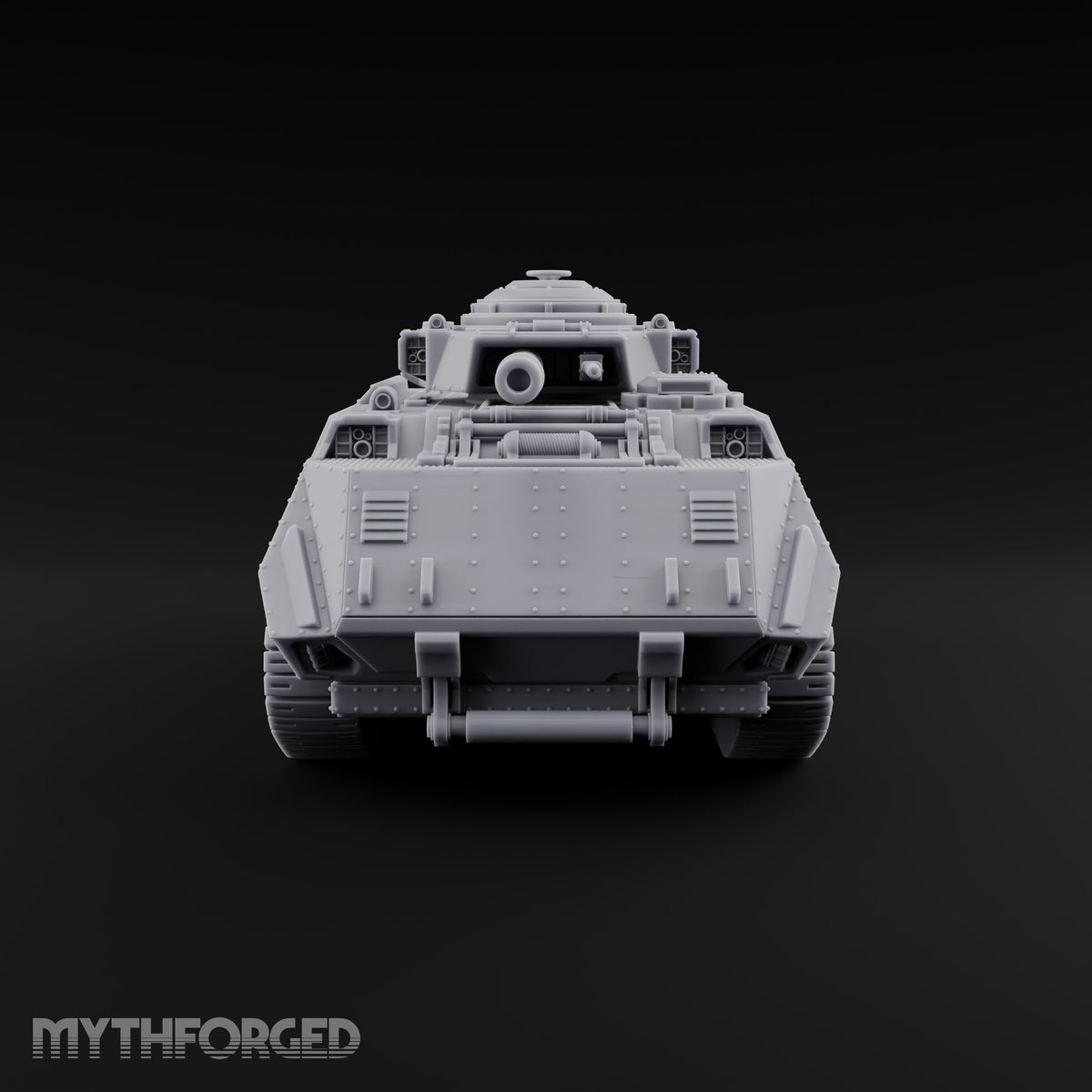 Rolling Over the Rubble Sci-Fi Armoured Tracked Tank — Tracked Cannon