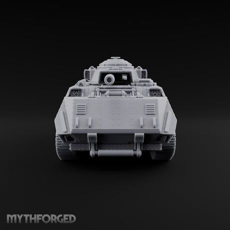 Rolling Over the Rubble Sci-Fi Armoured Tracked Tank — Tracked Cannon