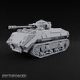 Rolling Over the Rubble Sci-Fi Armoured Tracked Tank — Tracked Cannon