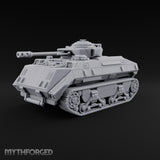 Rolling Over the Rubble Sci-Fi Armoured Tracked Tank — Tracked Cannon