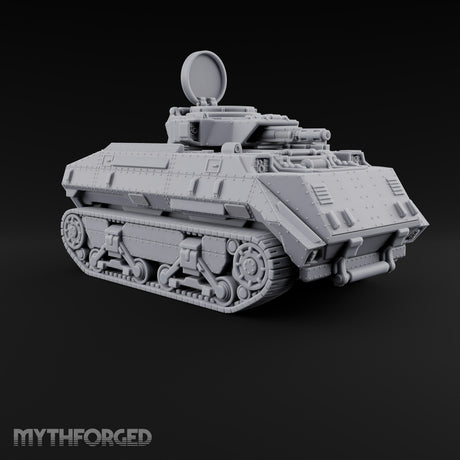 Rolling Over the Rubble Sci-Fi Armoured Tracked Tank — Tracked Energy Cannon