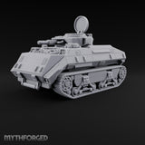 Rolling Over the Rubble Sci-Fi Armoured Tracked Tank — Tracked Energy Cannon