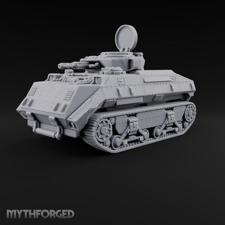 Rolling Over the Rubble Sci-Fi Armoured Tracked Tank — Tracked Energy Cannon