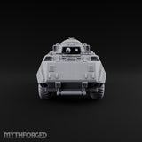 Rolling Over the Rubble Sci-Fi Armoured Tracked Tank — Wheeled Heavy Cannon