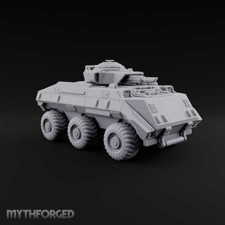 Rolling Over the Rubble Sci-Fi Armoured Tracked Tank — Wheeled Heavy Cannon