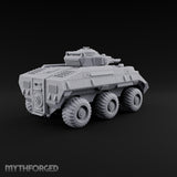 Rolling Over the Rubble Sci-Fi Armoured Tracked Tank — Wheeled Heavy Cannon