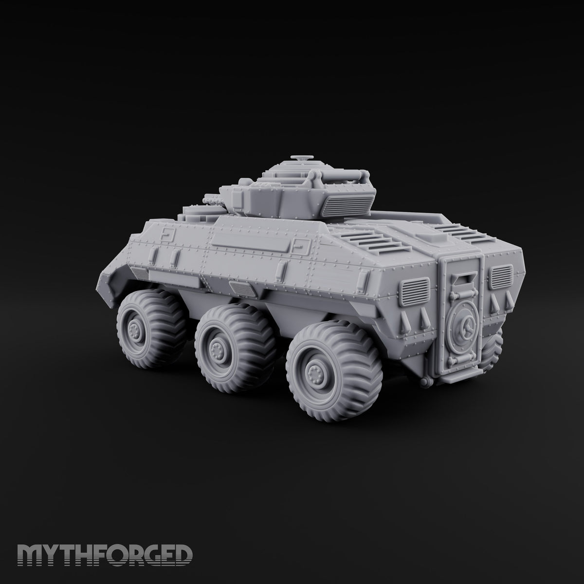 Rolling Over the Rubble Sci-Fi Armoured Tracked Tank — Wheeled Heavy Cannon