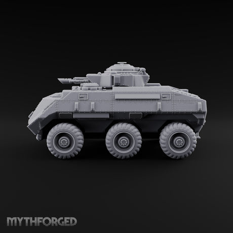 Rolling Over the Rubble Sci-Fi Armoured Tracked Tank — Wheeled Heavy Cannon