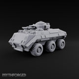 Rolling Over the Rubble Sci-Fi Armoured Tracked Tank — Wheeled Heavy Cannon