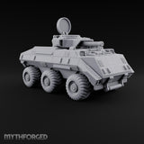 Rolling Over the Rubble Sci-Fi Armoured Tracked Tank — Wheeled Rotary Cannon