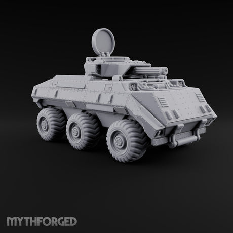 Rolling Over the Rubble Sci-Fi Armoured Tracked Tank — Wheeled Rotary Cannon