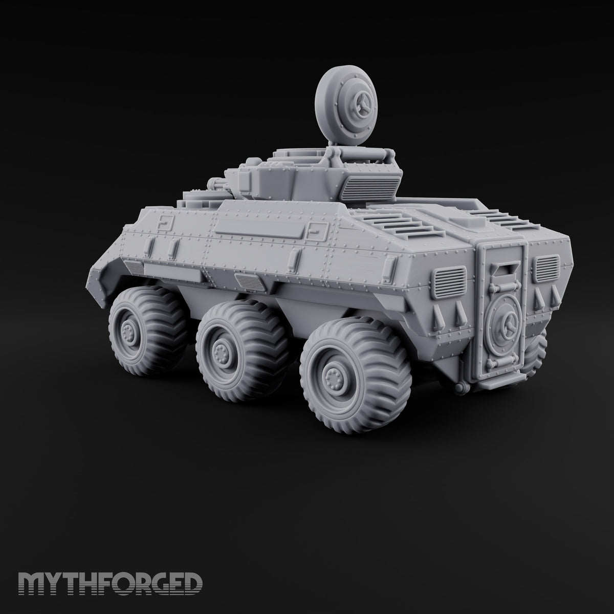 Rolling Over the Rubble Sci-Fi Armoured Tracked Tank — Wheeled Rotary Cannon