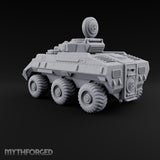 Rolling Over the Rubble Sci-Fi Armoured Tracked Tank — Wheeled Rotary Cannon