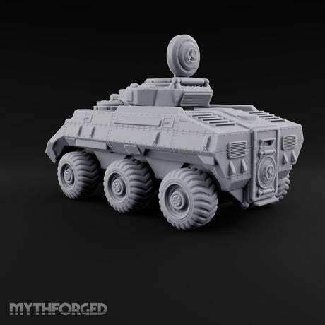 Rolling Over the Rubble Sci-Fi Armoured Tracked Tank — Wheeled Rotary Cannon