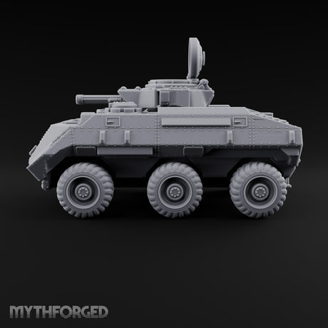 Rolling Over the Rubble Sci-Fi Armoured Tracked Tank — Wheeled Rotary Cannon