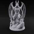 Striding Through Flames Demon Overlord Miniature for Dungeons and Dragons, Pathfinder or other TTRPGs