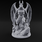 Striding Through Flames Demon Overlord Miniature for Dungeons and Dragons, Pathfinder or other TTRPGs