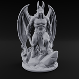 Striding Through Flames Demon Overlord Miniature for Dungeons and Dragons, Pathfinder or other TTRPGs