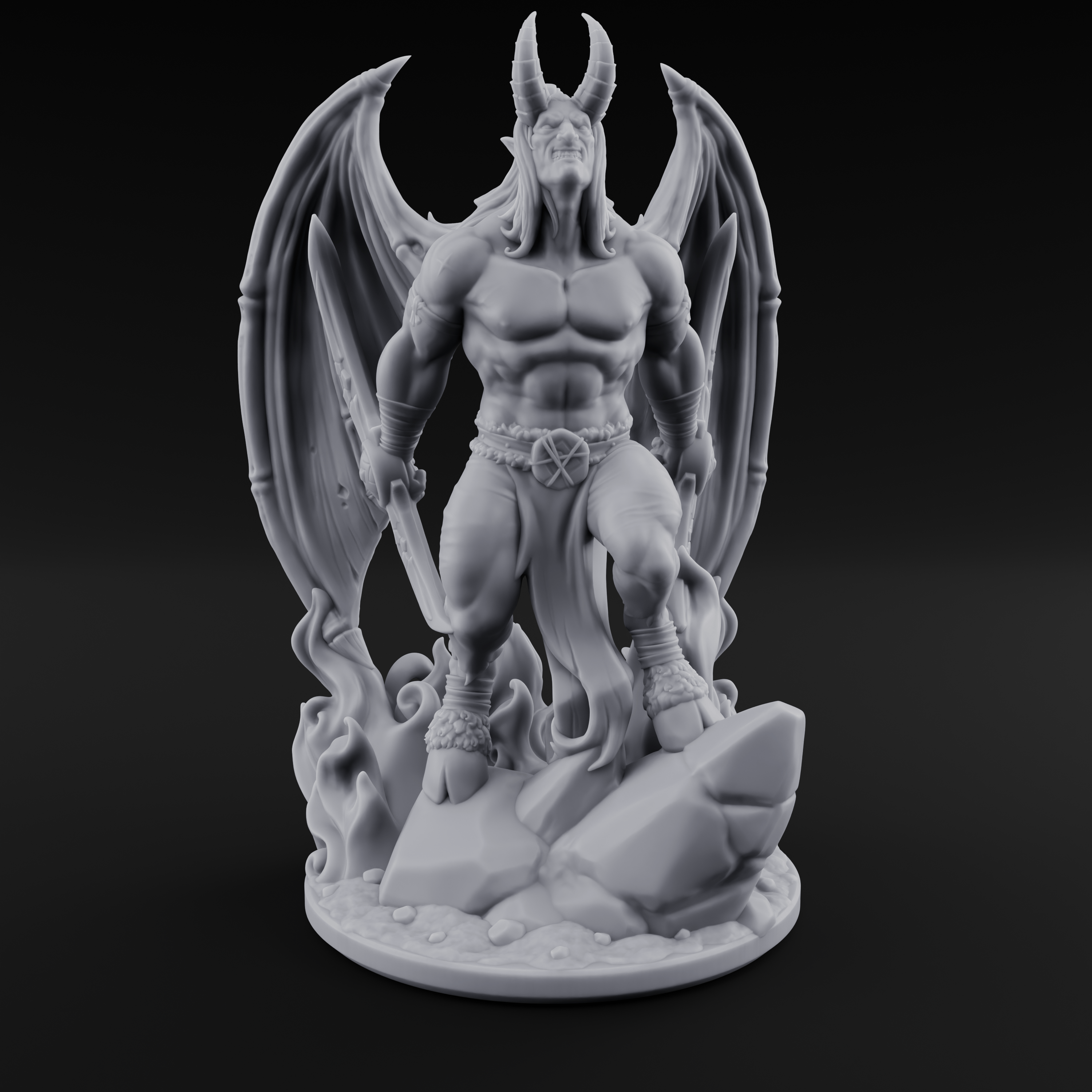 Striding Through Flames Demon Overlord