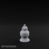 Filigree-Banded Ball-Knobbed Decorative Lidded Vase gallery 2
