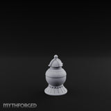 Filigree-Banded Ball-Knobbed Decorative Lidded Vase gallery 4