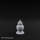 Filigree-Banded Ball-Knobbed Decorative Lidded Vase gallery 6