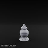 Filigree-Banded Ball-Knobbed Decorative Lidded Vase gallery 8