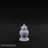 Filigree-Banded Ball-Knobbed Decorative Lidded Vase gallery 9