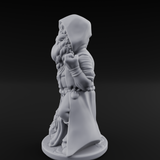 Fist Clenching Gnome Mage Miniature for Dungeons and Dragons, Pathfinder or other TTRPGs