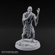 Finger Curling Robe Rotting Zombie Pilgrim Miniature for Dungeons and Dragons, Pathfinder or other TTRPGs