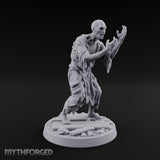 Finger Curling Robe Rotting Zombie Pilgrim Miniature for Dungeons and Dragons, Pathfinder or other TTRPGs