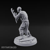 Finger Curling Robe Rotting Zombie Pilgrim Miniature for Dungeons and Dragons, Pathfinder or other TTRPGs