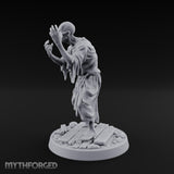 Finger Curling Robe Rotting Zombie Pilgrim Miniature for Dungeons and Dragons, Pathfinder or other TTRPGs