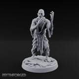 Finger Curling Robe Rotting Zombie Pilgrim Miniature for Dungeons and Dragons, Pathfinder or other TTRPGs