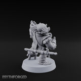 Finger Wagging Dwarf Bard Miniature for Dungeons and Dragons, Pathfinder or other TTRPGs