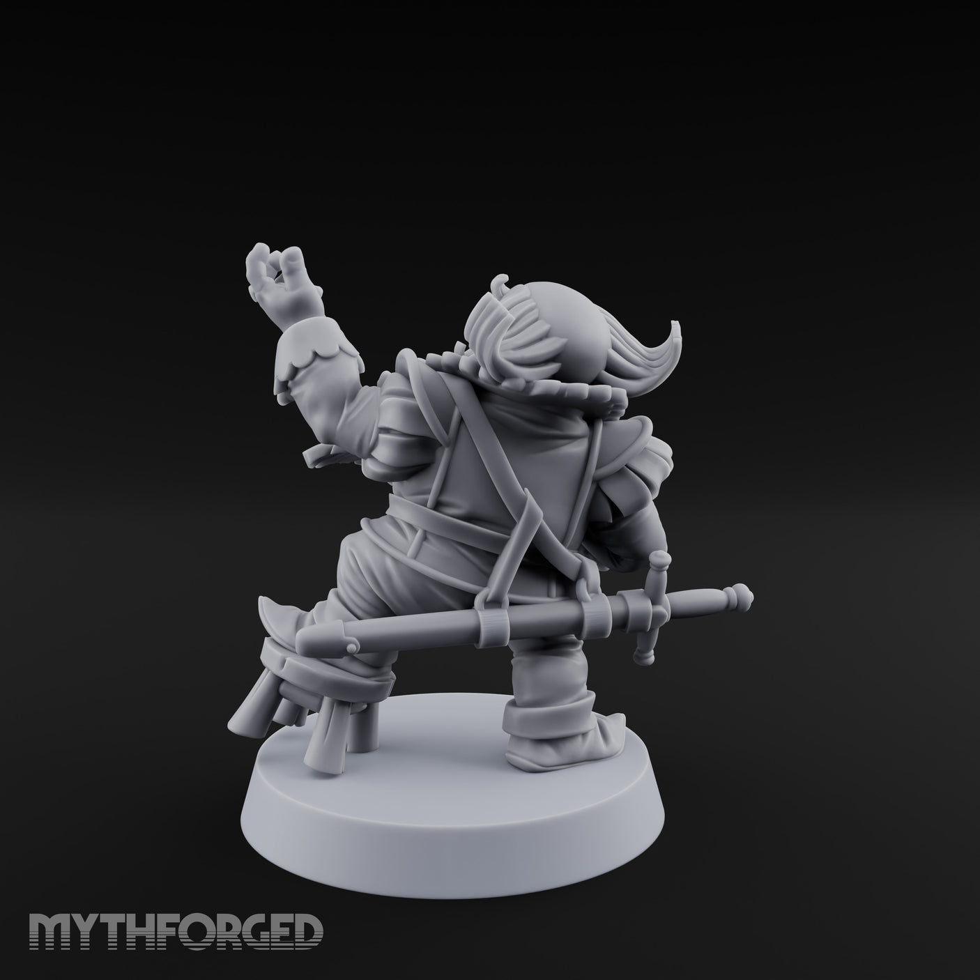 Finger Wagging Dwarf Bard Miniature for Dungeons and Dragons, Pathfinder or other TTRPGs