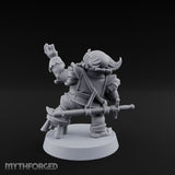 Finger Wagging Dwarf Bard Miniature for Dungeons and Dragons, Pathfinder or other TTRPGs