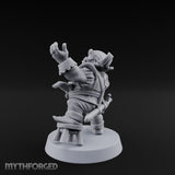 Finger Wagging Dwarf Bard Miniature for Dungeons and Dragons, Pathfinder or other TTRPGs