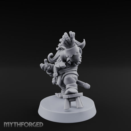 Finger Wagging Dwarf Bard Miniature for Dungeons and Dragons, Pathfinder or other TTRPGs