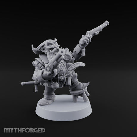 Finger Wagging Dwarf Bard Miniature for Dungeons and Dragons, Pathfinder or other TTRPGs