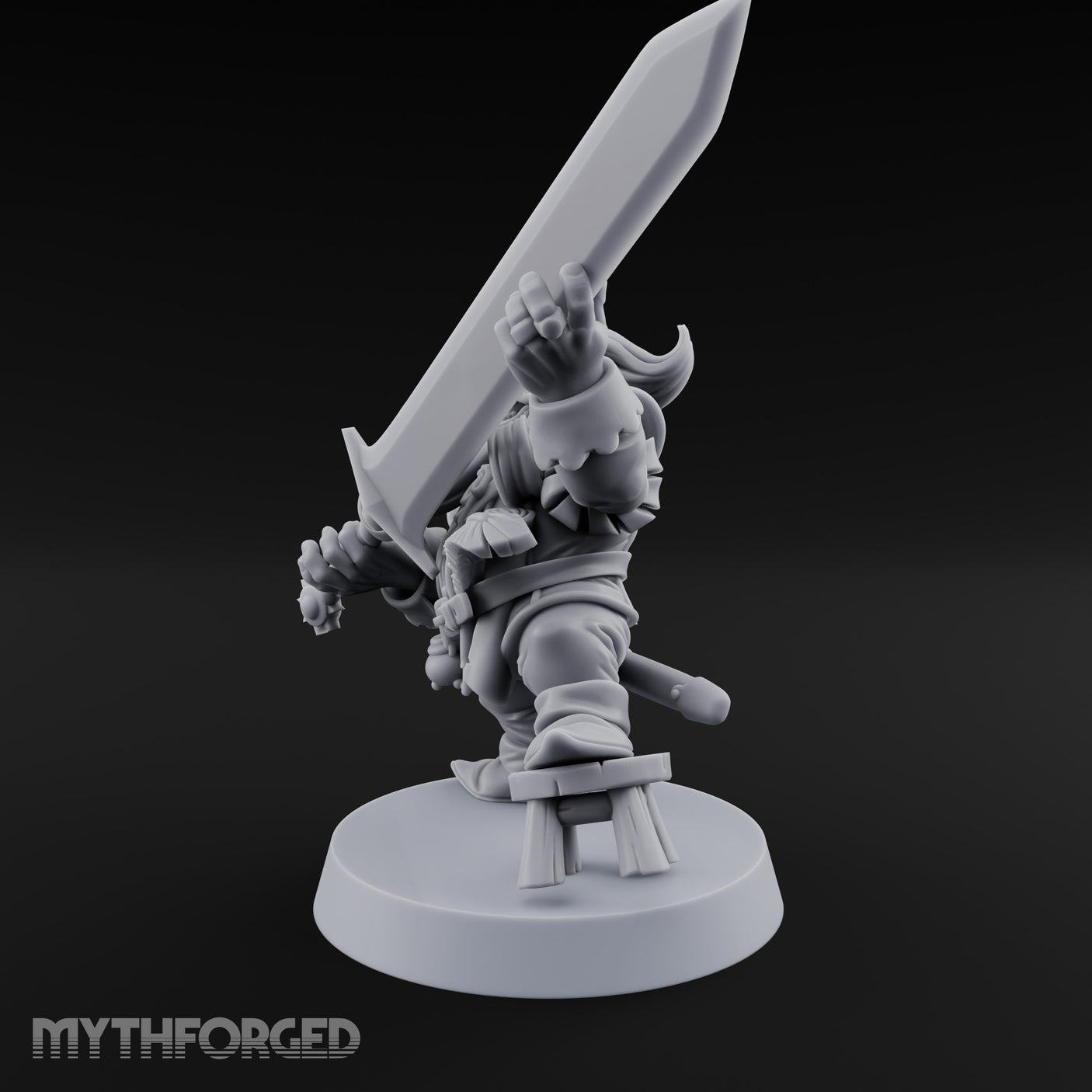 Finger Wagging Dwarf Bard Miniature for Dungeons and Dragons, Pathfinder or other TTRPGs