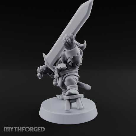 Finger Wagging Dwarf Bard Miniature for Dungeons and Dragons, Pathfinder or other TTRPGs