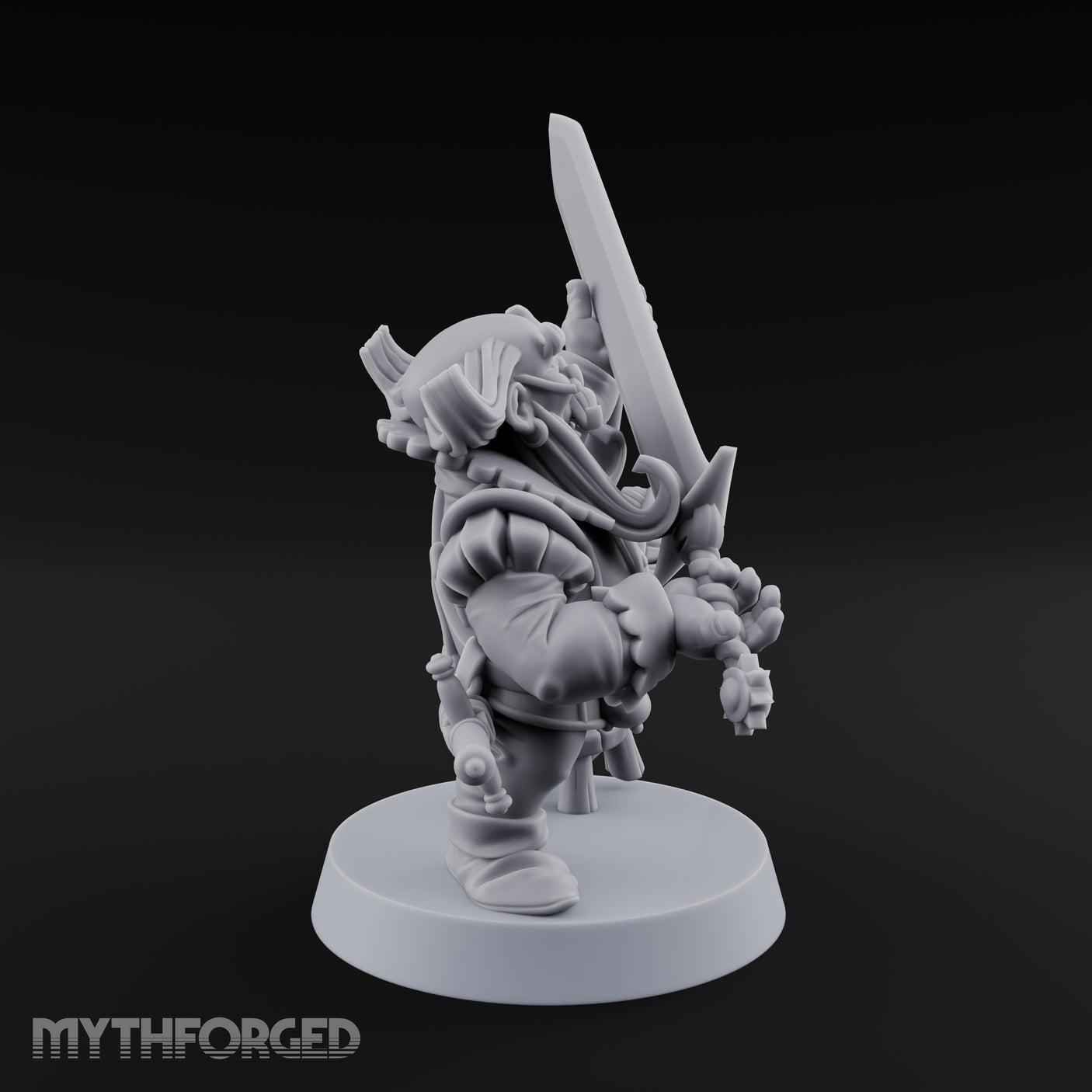 Finger Wagging Dwarf Bard Miniature for Dungeons and Dragons, Pathfinder or other TTRPGs